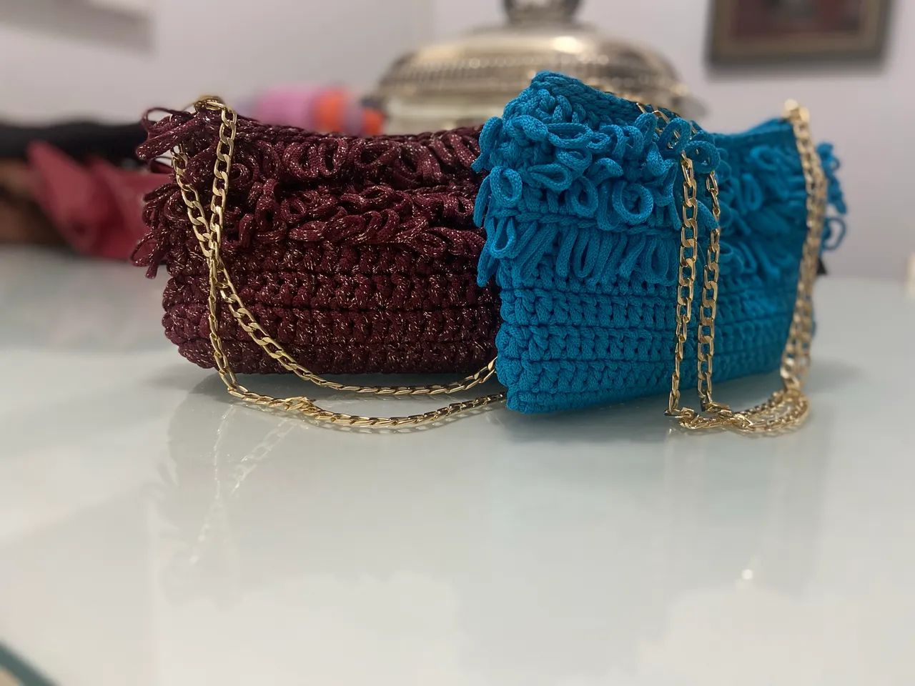 Clutch de crochê linda  - Foto 5
