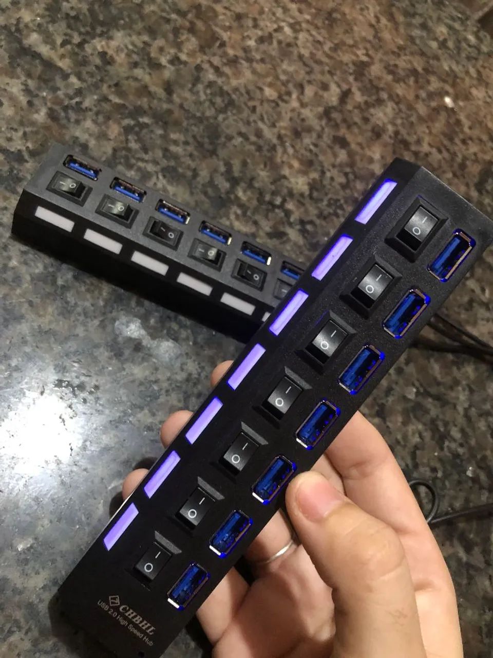 Hub USB 7 Portas C/ Interruptor individual 