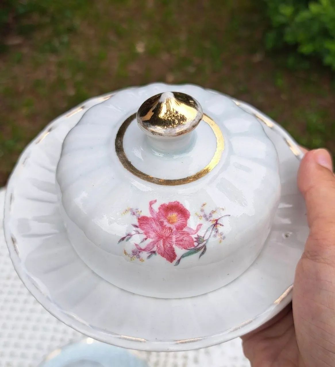 Manteigueira de porcelana - Foto 2