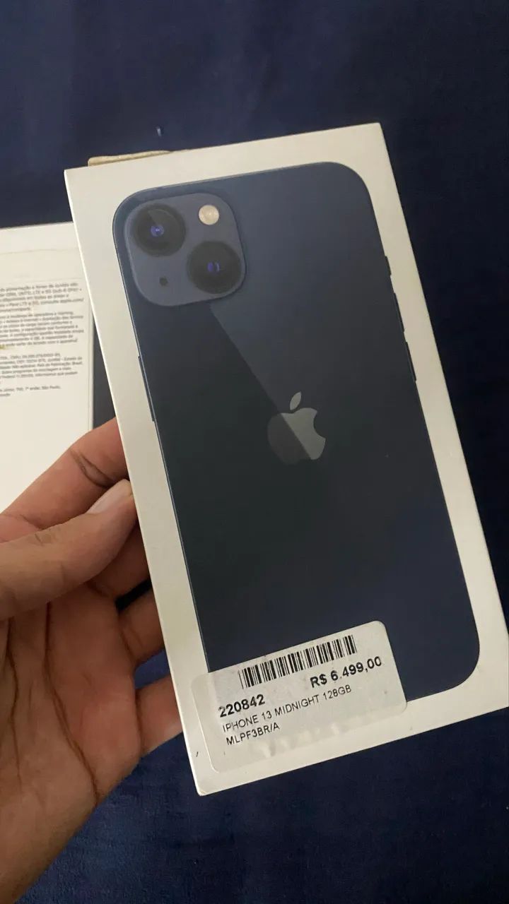 Caixa vazia do iPhone 13 128gb 