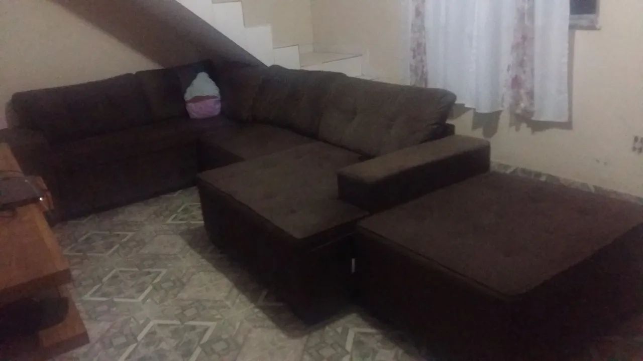 Sofá modular de canto com puff  - Foto 3