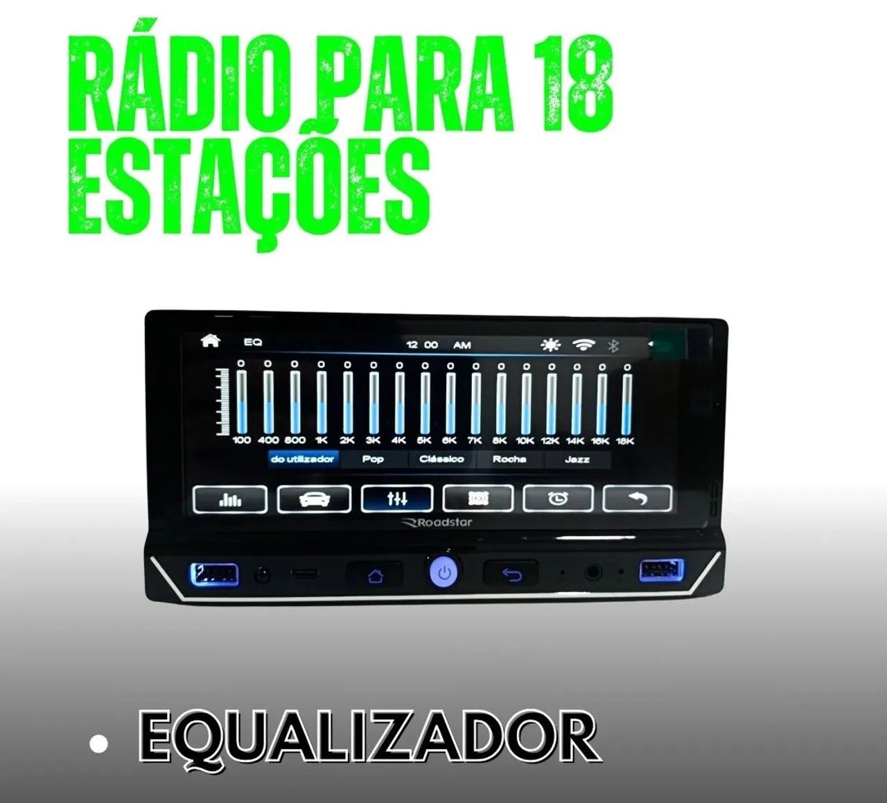 Multimídia 1Din 7 polegadas Carplay  - Foto 5