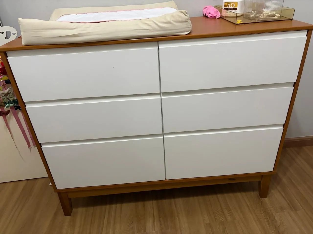 Cômoda com trocador infantil 