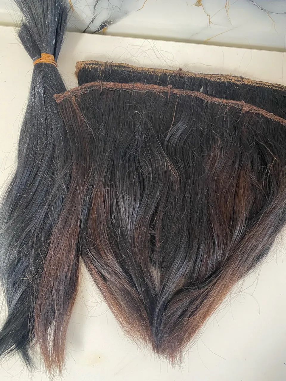 Mega Hair humano preto