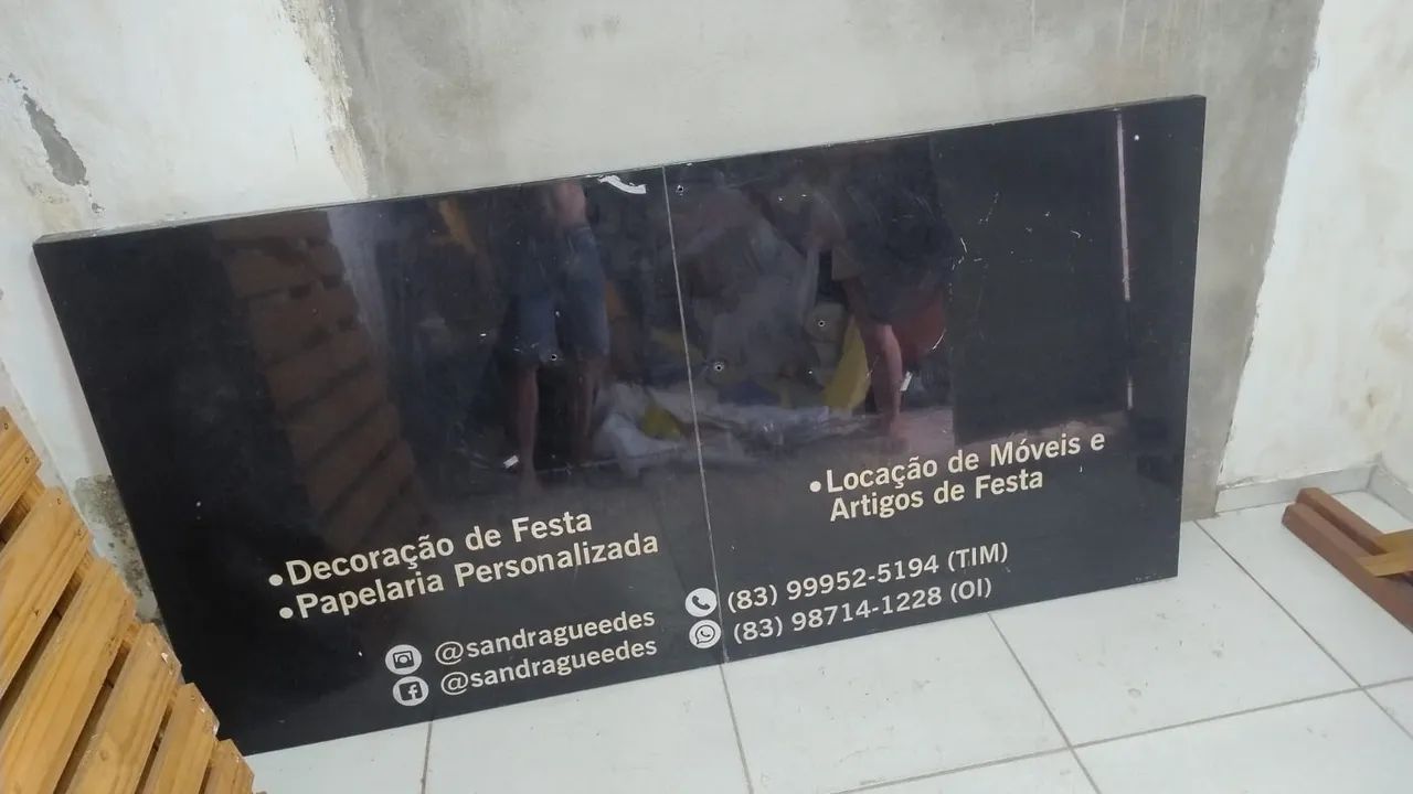 Placa em ACM 