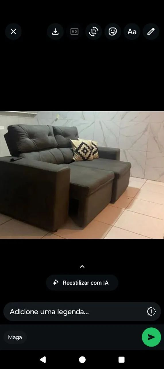 Sofá retrátil 