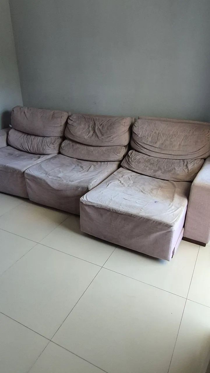 Sofá 2,90 retrátil e reclinável 