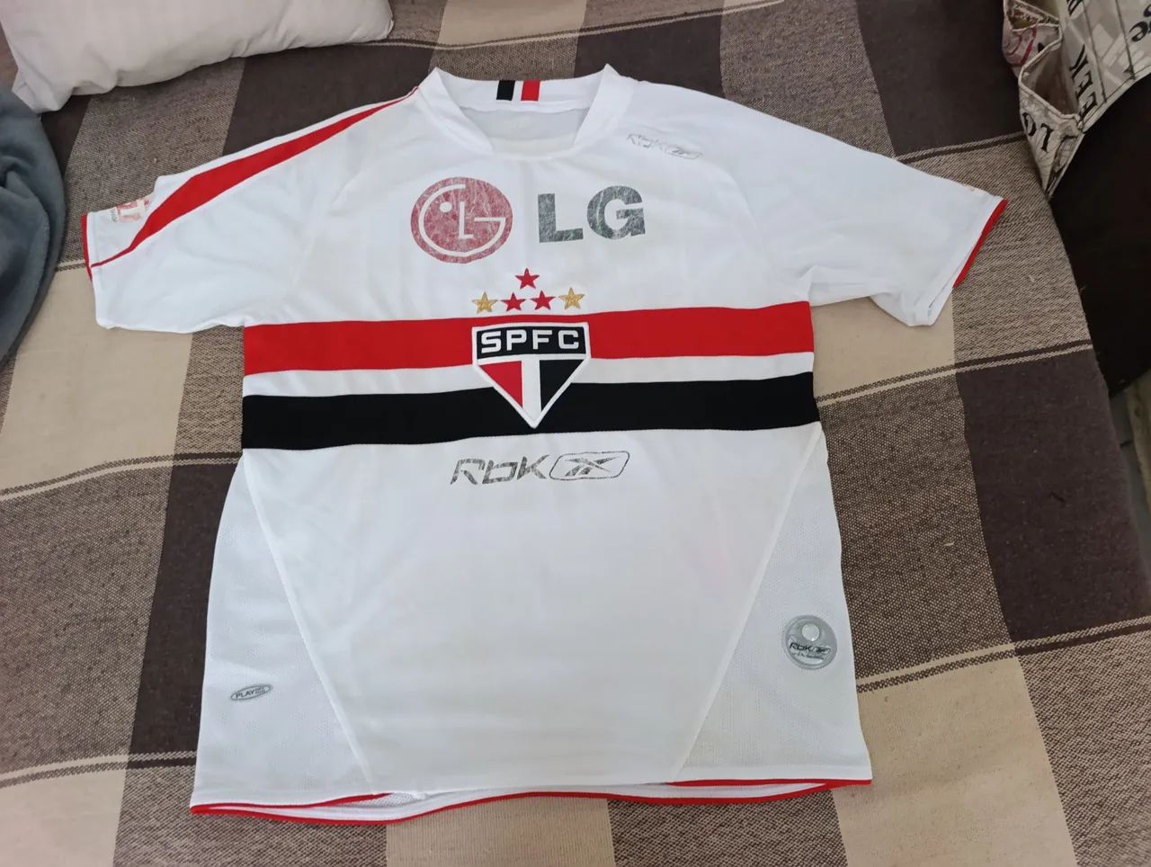 CAMISA SÃO PAULO FC 2006 ORIGINAL REEBOK DE ÉPOCA PATCH