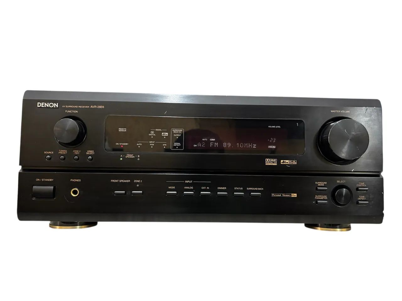 Receiver Denon AVR-2803 Made in Japan com entrada phono