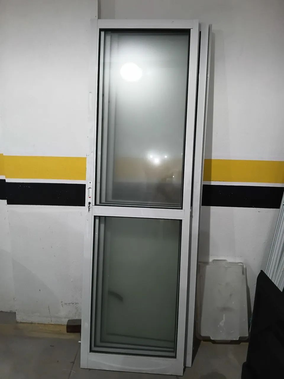 Porta de vidro e aluminio para varanda 