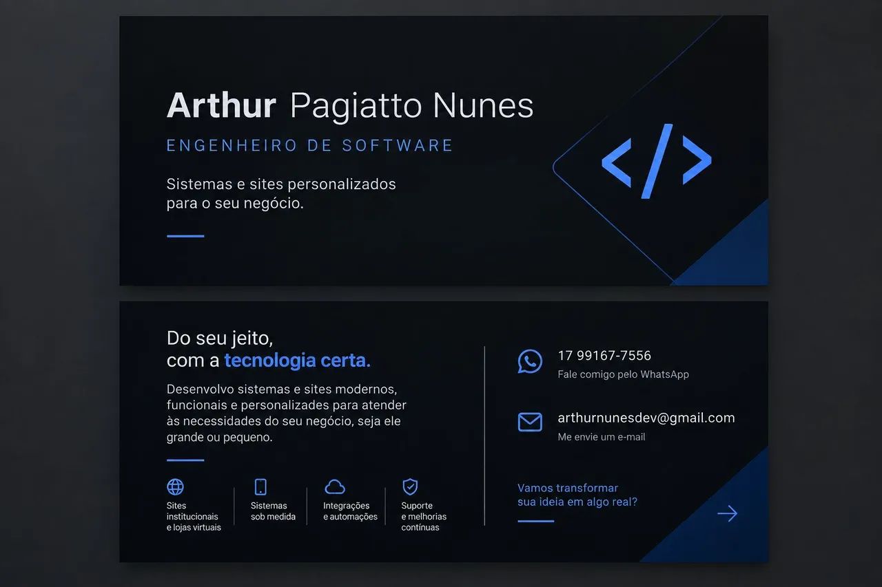 Site para o seu negócio 