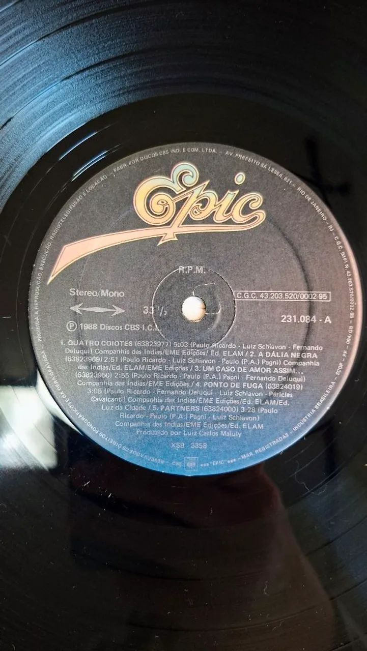 Lp, RPM, EPIC, 1988 - Foto 4