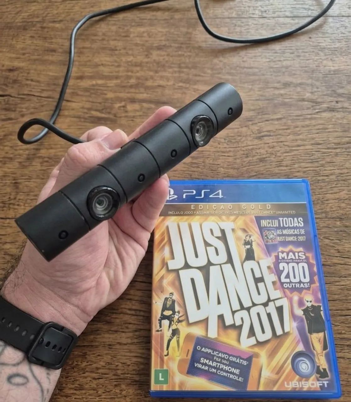 Câmera do  Ps4 com Jogo Just Dance 2017 - Foto 2