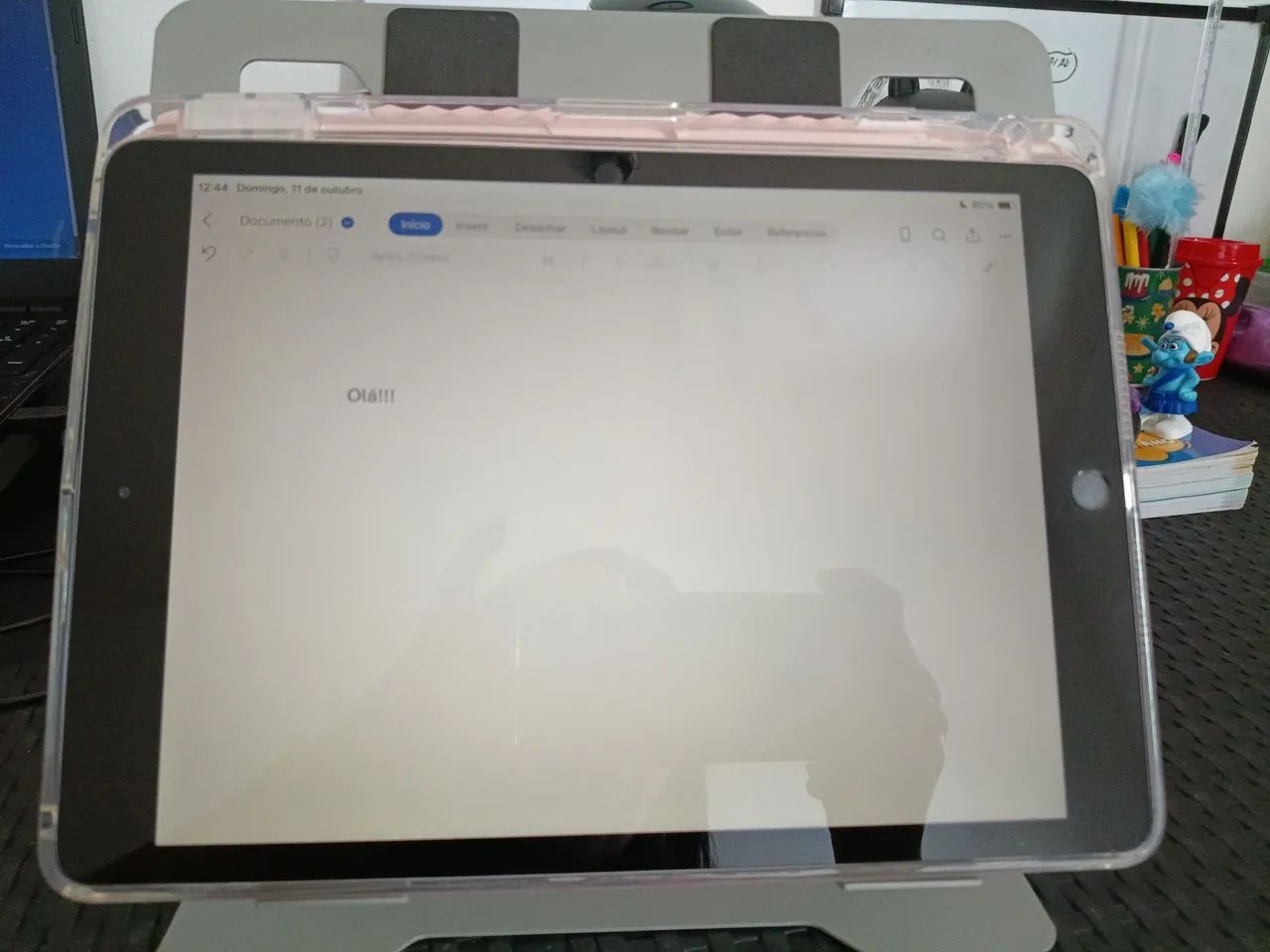 iPad 8ª Geração (10.2") + Kit Acessórios Teclado e Capa + Cabo + Suporte Ergonômico  - Foto 2