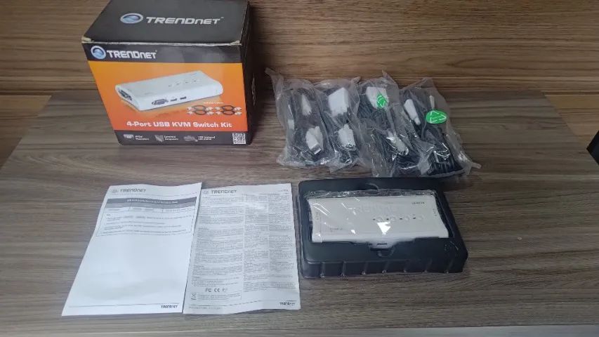 Chaveador Switch TRENDnet TK-407K, avalio trocas. - Foto 2