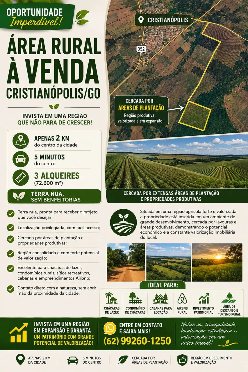 Área Rural - Cristianópolis/Go