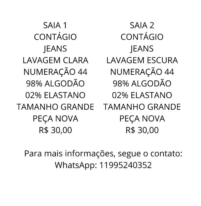 Saias jeans - Foto 3