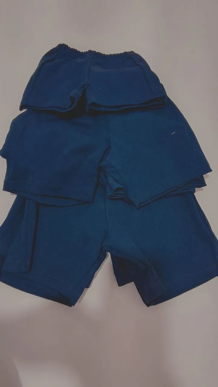 Bermudas uniforme infantil 2 - 4 - 6 anos - Foto 3