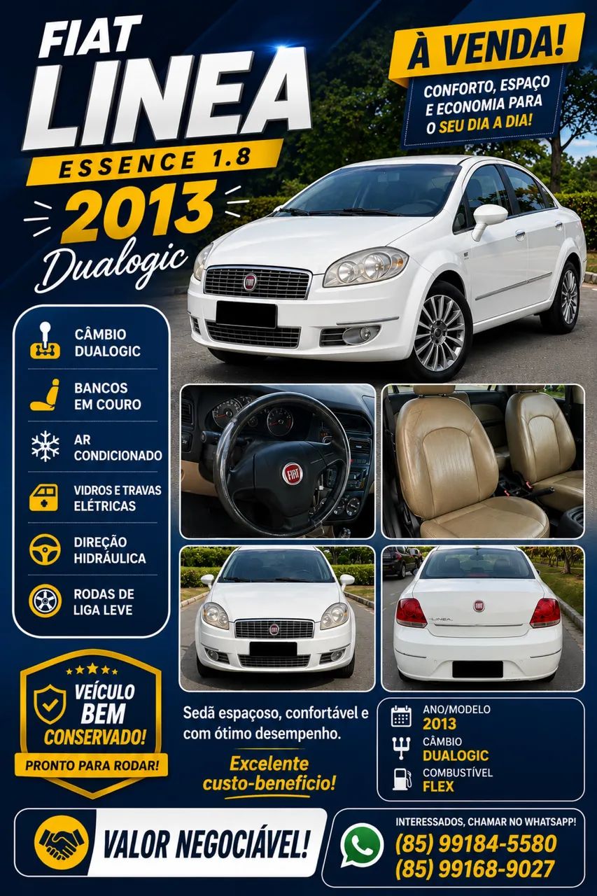 Fiat Linea LINEA ESSENCE 1.8 Flex 16V 4p 2013