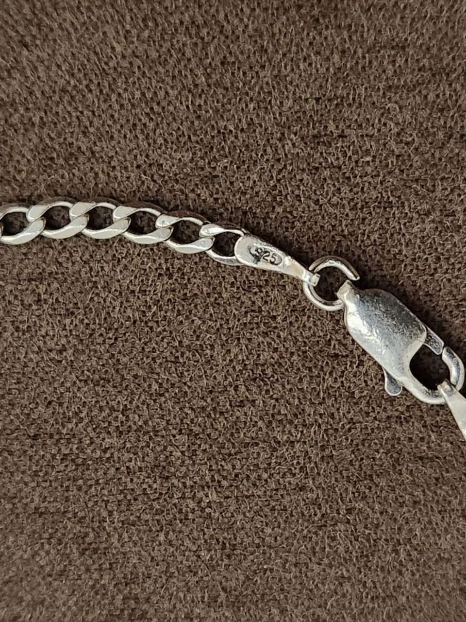 Pulseira Grumet em Prata 925 - 2mm 21,5cm 2,2g - Foto 2