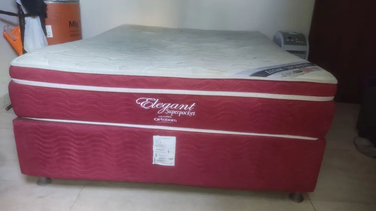 Cama box de casal com colchão com molas ensacadas  - Foto 5