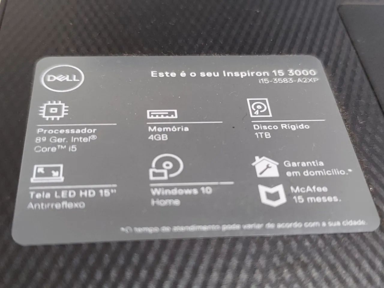 Notebook Dell I5 8ª Geração - 80% de Bateria. - Foto 5