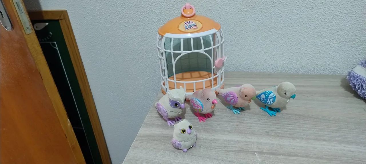 Lote Little Live Pets - Gaiola e pássaros