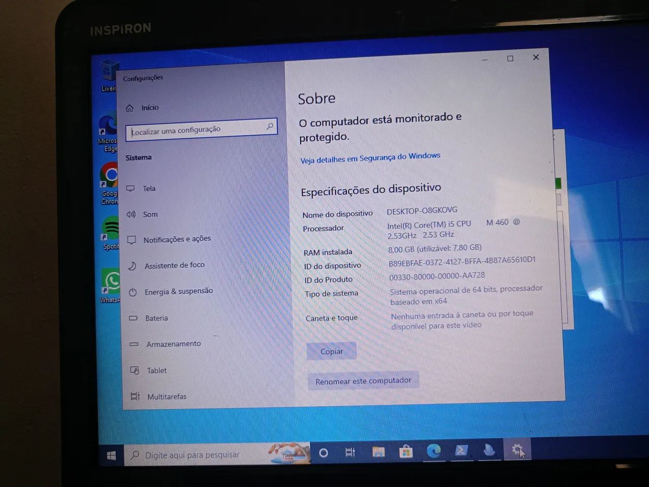 Notebook Dell i5 8 GB RAM SSD 120 gb - Foto 3