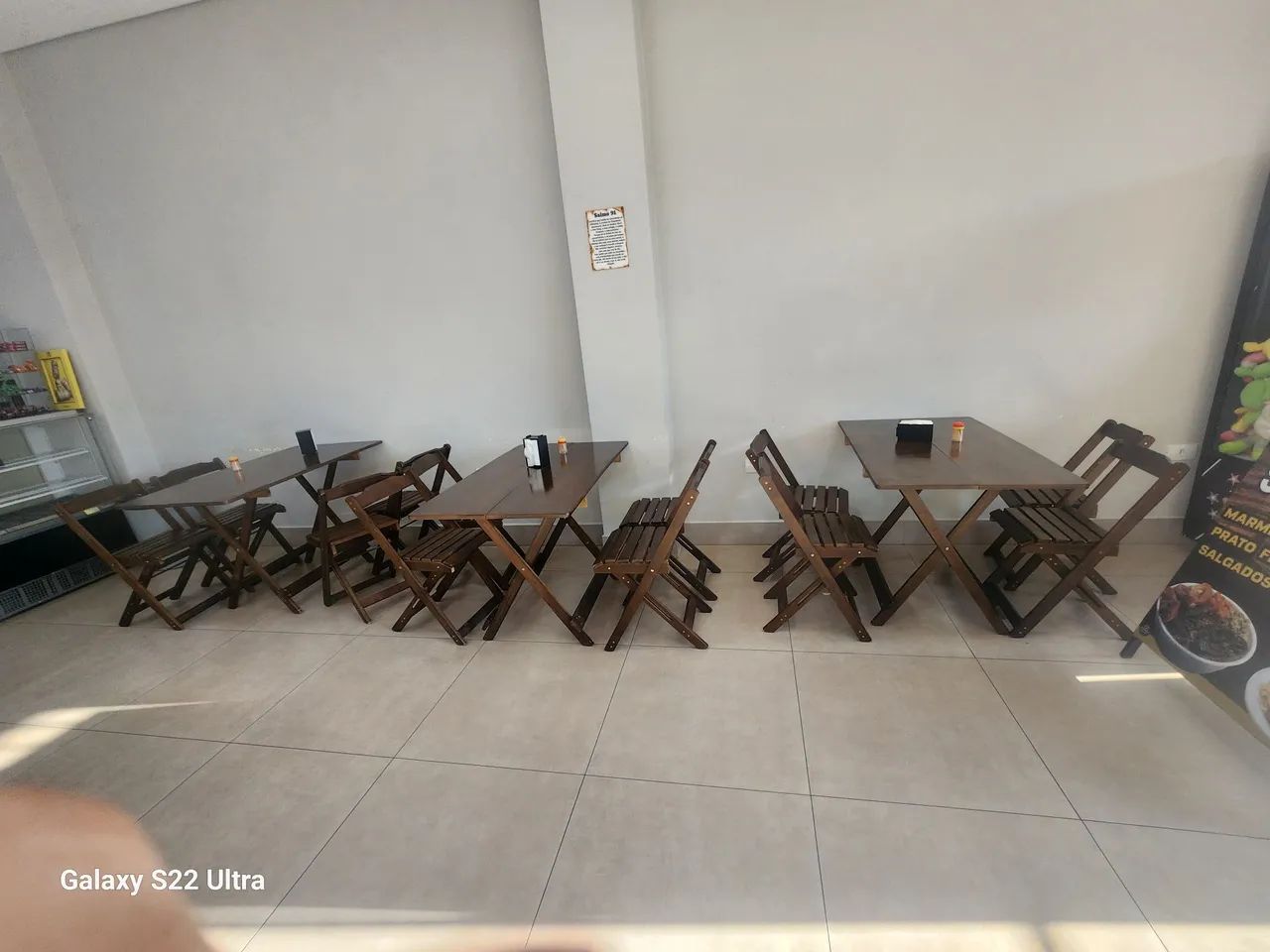 Jogo de  mesa e cadeira restaurante bar comércio 
