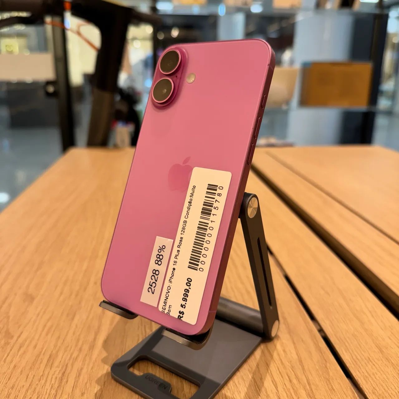 iPhone 16 Plus Rosa 128GB - SEMINOVO - Foto 5