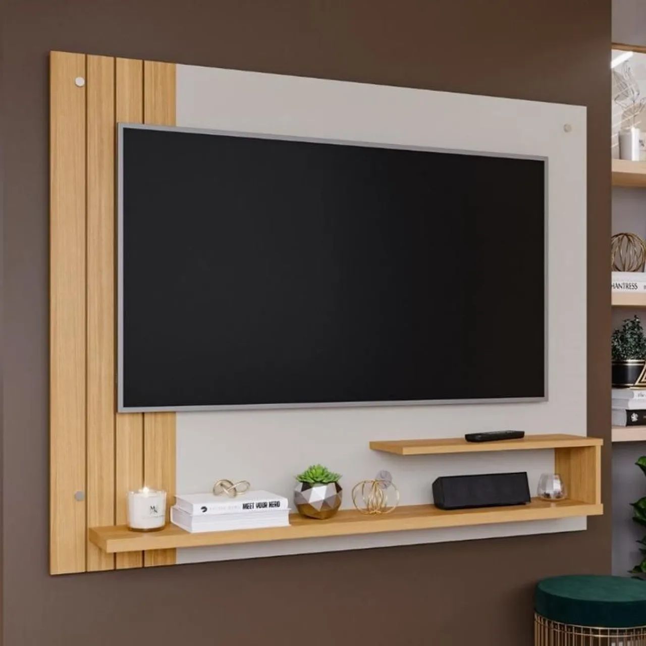Promoção! Painel para tv de até 50 polegadas, com montagem de brinde.