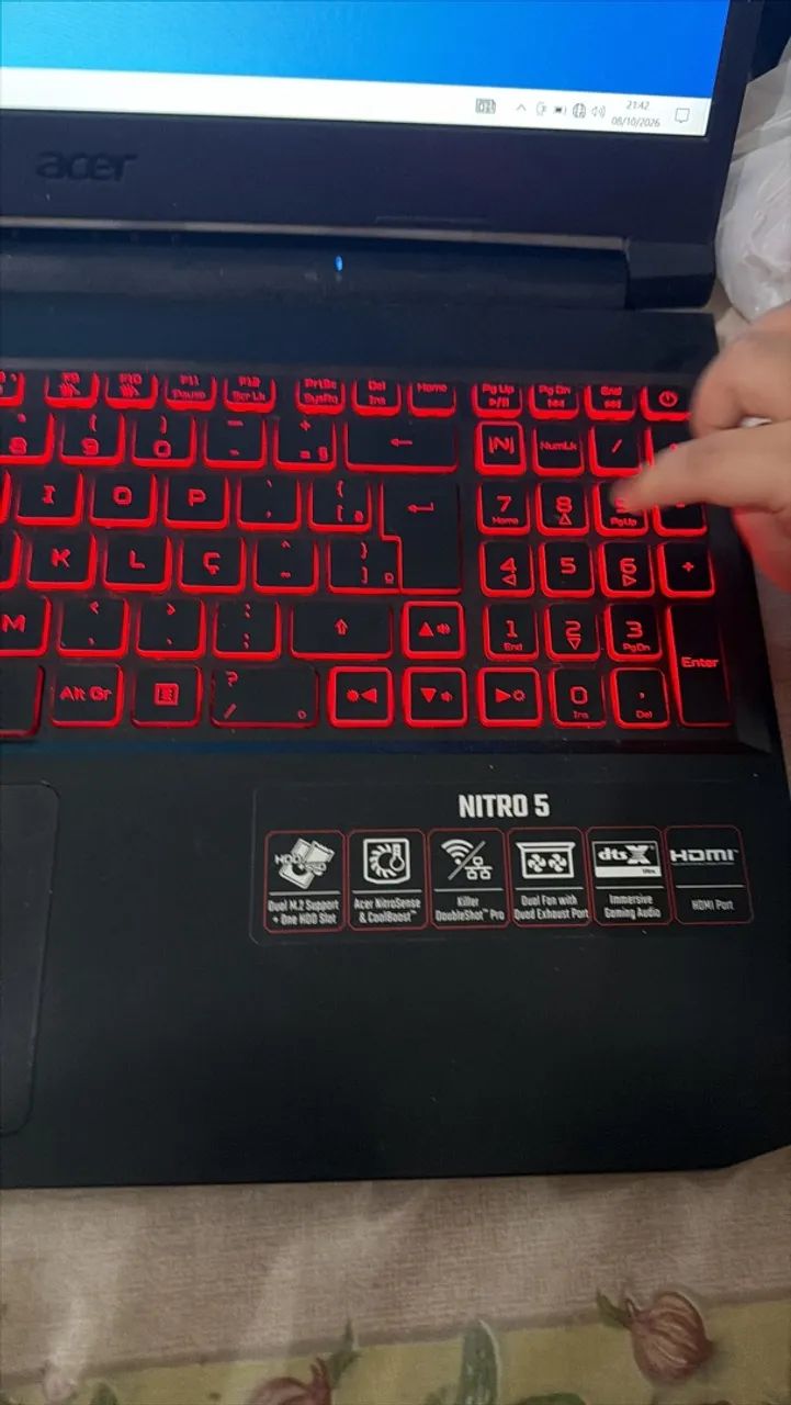Acer Nitro 5, RTX 3050. Recebo seu console ou notebook gamer. - Foto 3