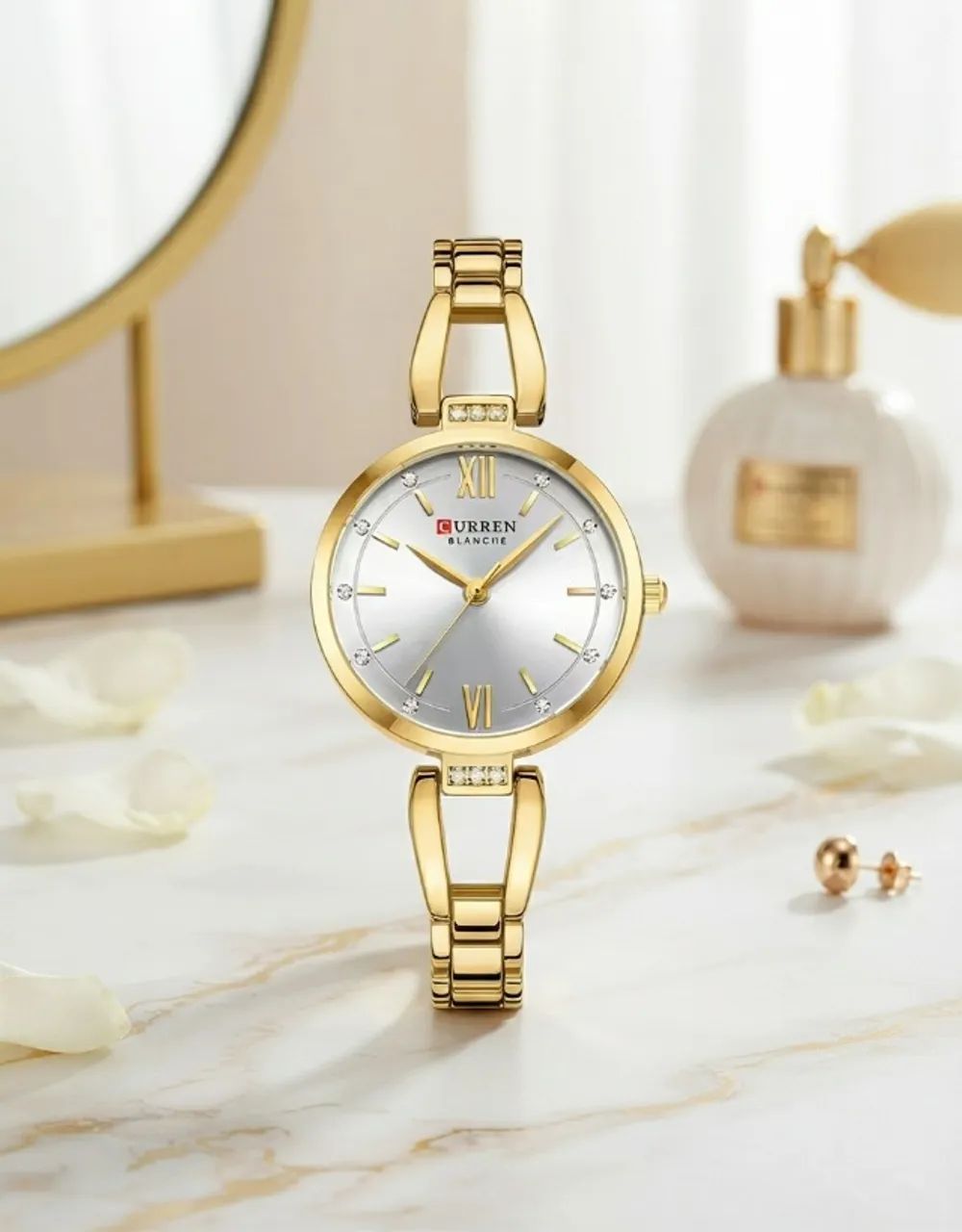 Relógio Feminino Curren Minimalismo e Delicadeza