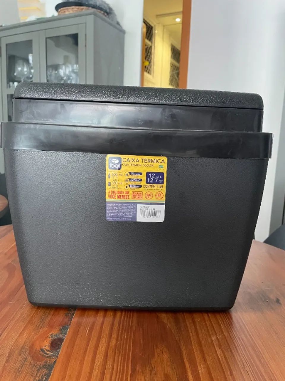Caixa Térmica 12 Litros Preta Bel - Foto 2