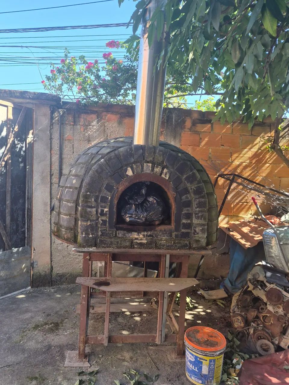 Forno a lenha e a gás 