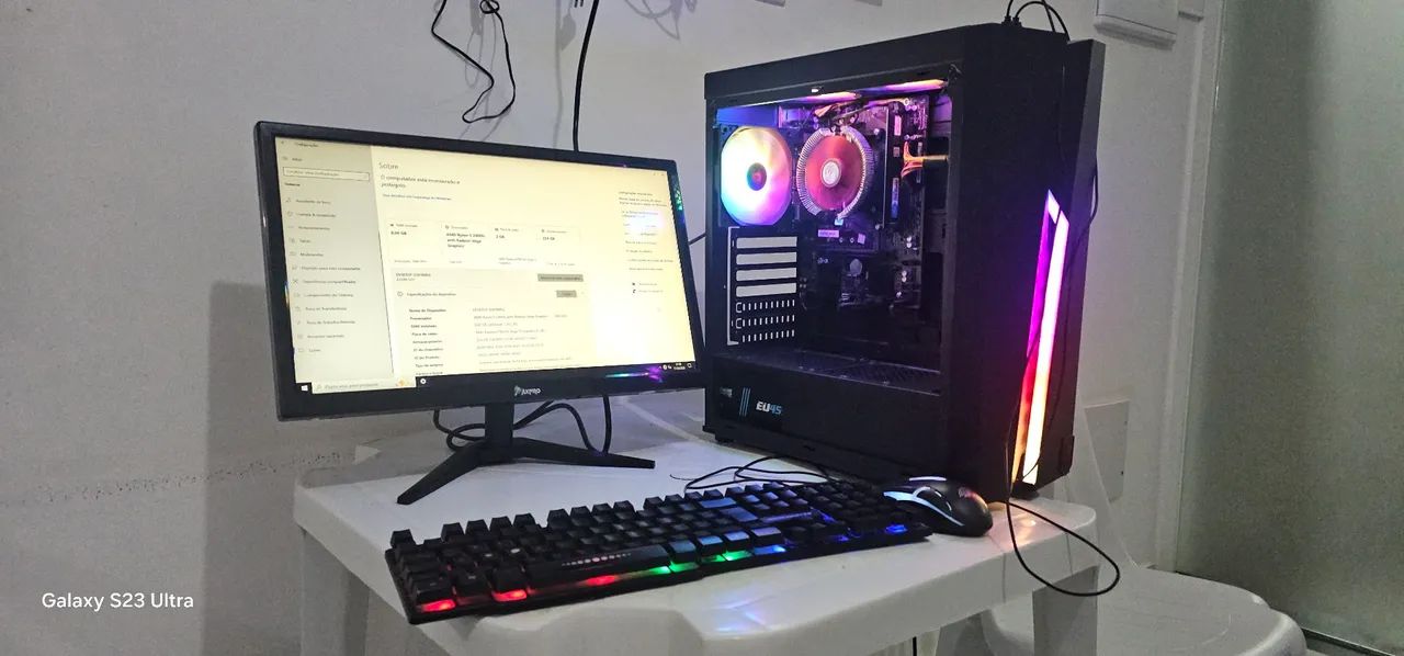 pc completo pronto para trabalho e estudos  - Foto 4