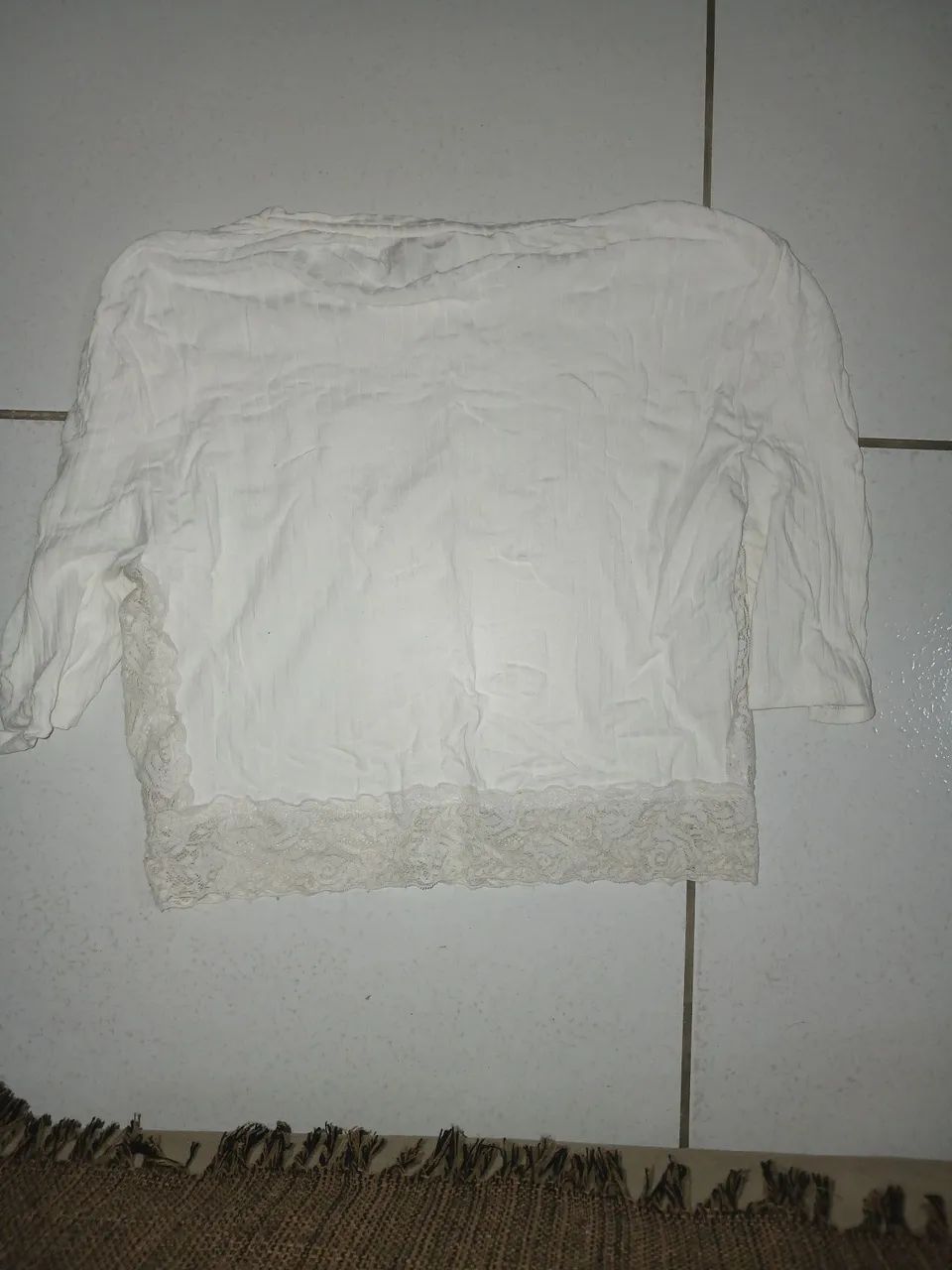 Camiseta Feminina Branca de Algodão - Foto 2