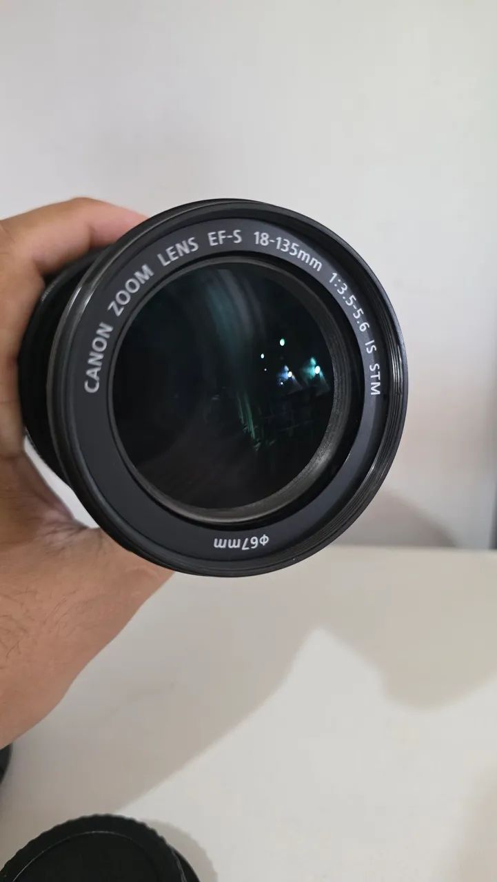 Lente canon 18-135mm STM. 12x - Acessórios para Câmeras e
