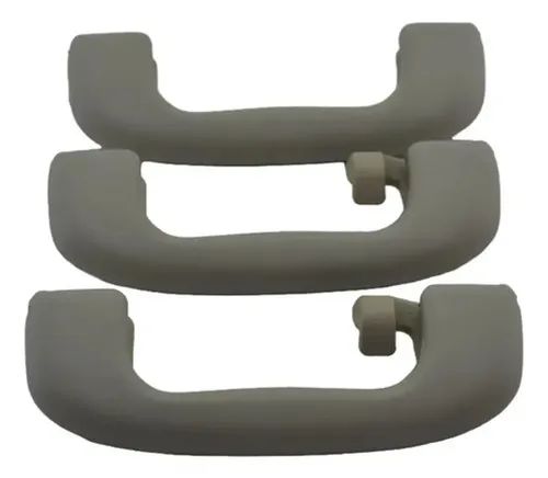 Kit 3 Apoio Puxador Alça Teto Pqp Gm Corsa 2007 Original Cinza