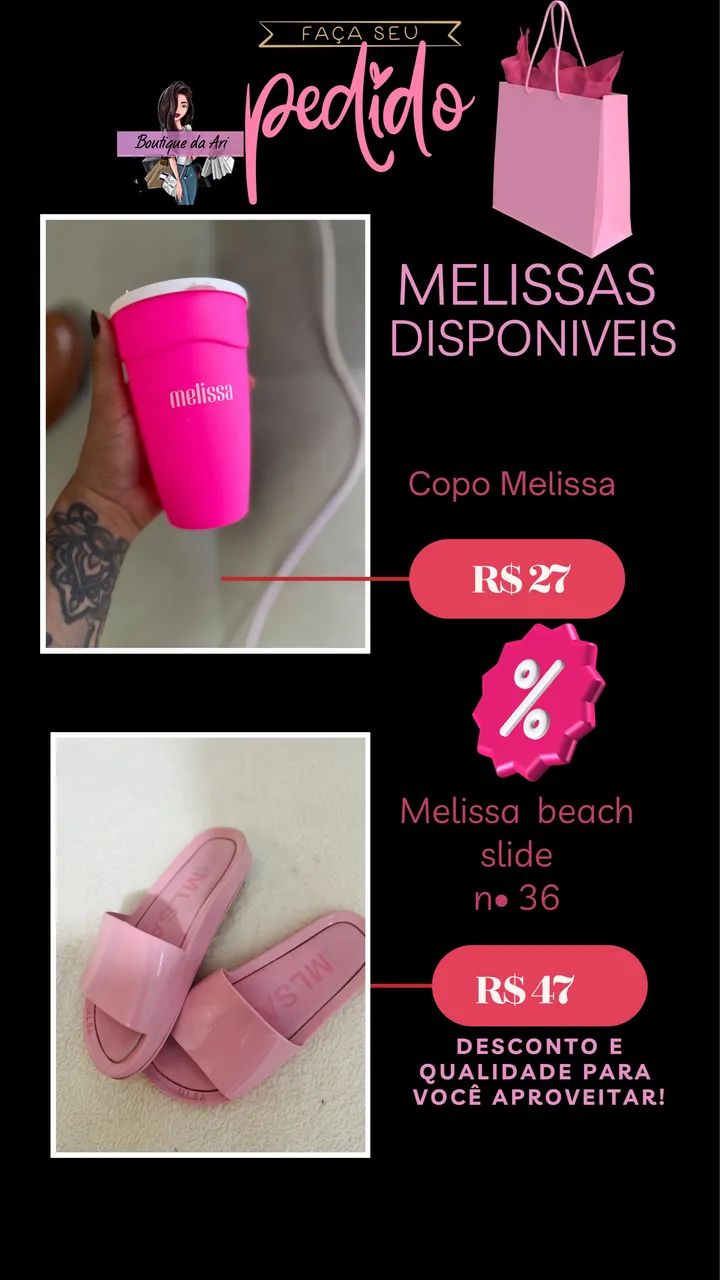 Melissa Originais n 36 - bolsas e acessórios  - Foto 3