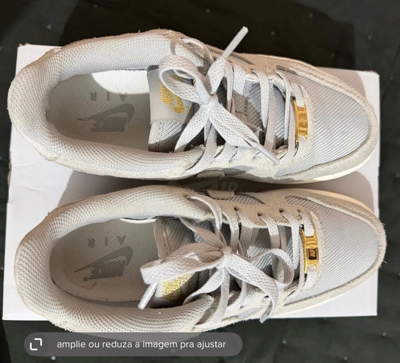 tênis nike air force 1 07 lv8 cinza - Foto 3