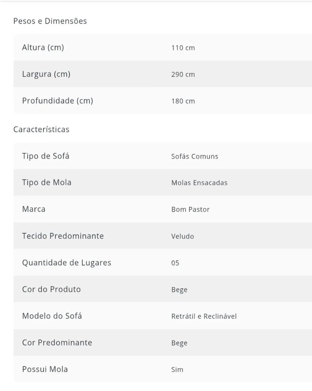 Sofá 2.90 retrátil e reclinável - Foto 4