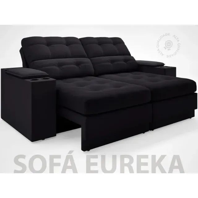 Sofá Retrátil e Reclinável Visual Elegante - Foto 2
