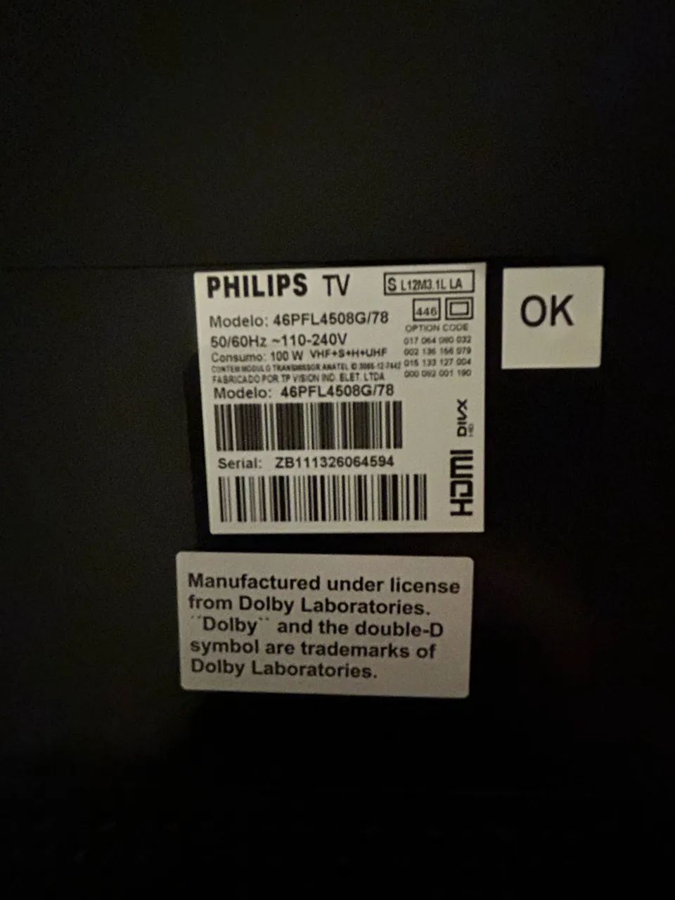 TV 42? Phillips - usada excelente estado - Foto 3