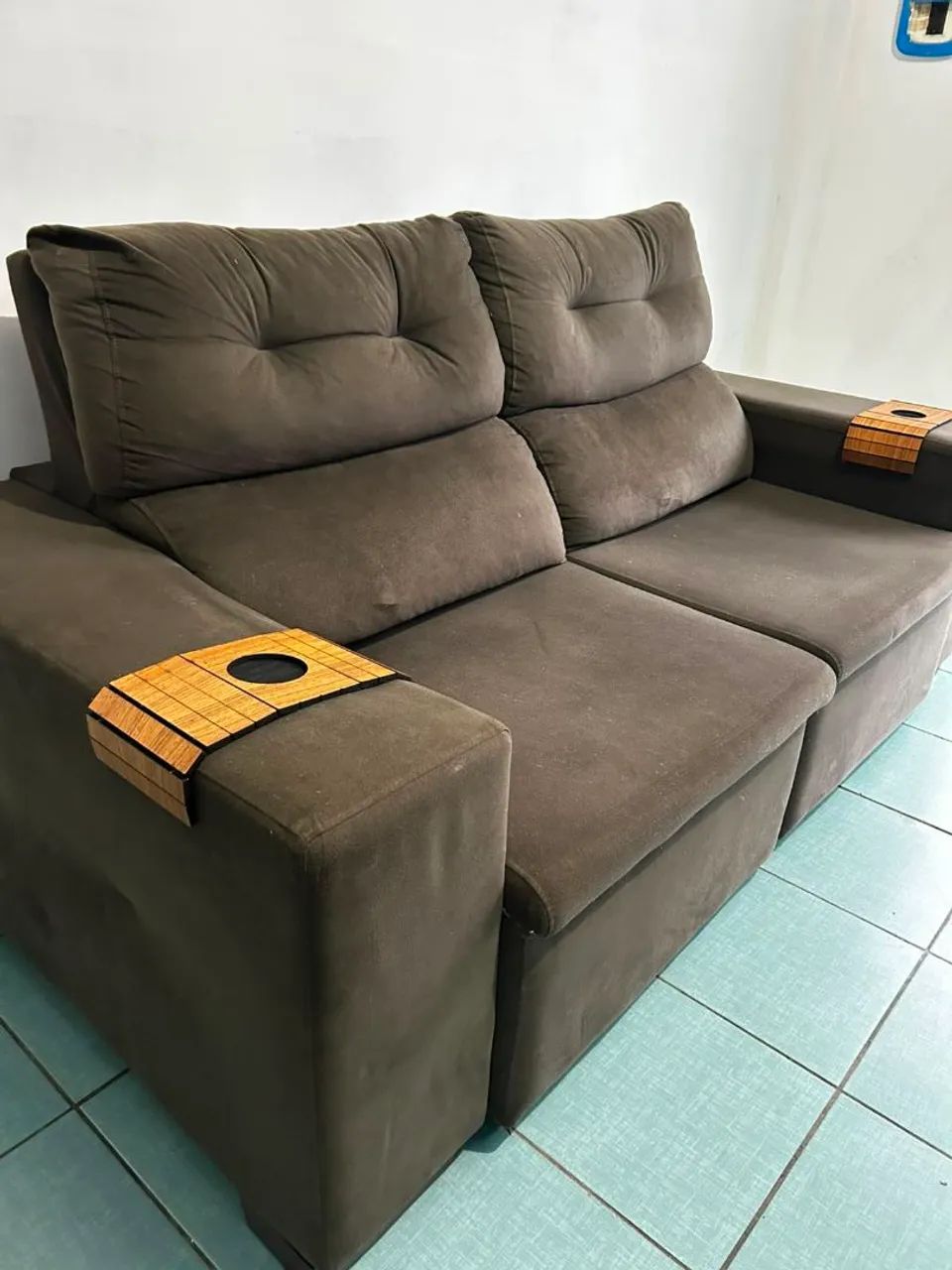 Sofá retrátil em Suede de luxo entregamos  - Foto 3