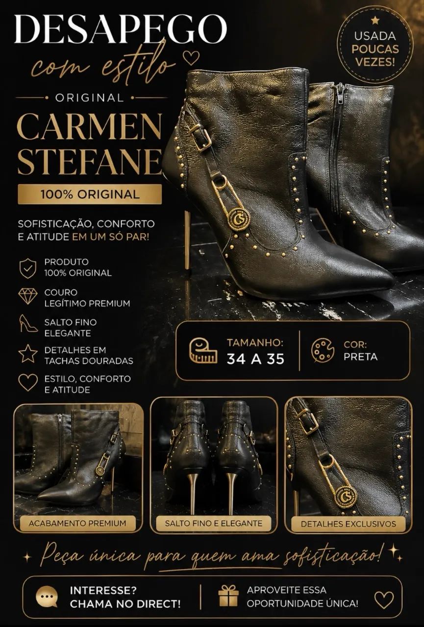 Bota original da Carmen steffens 