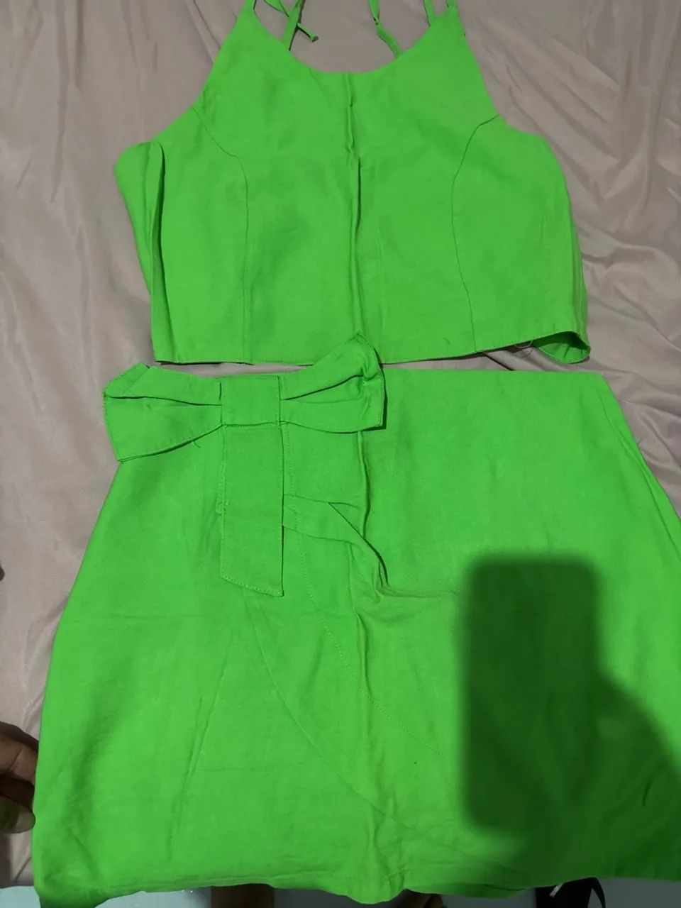 Conjunto saia e cropped
