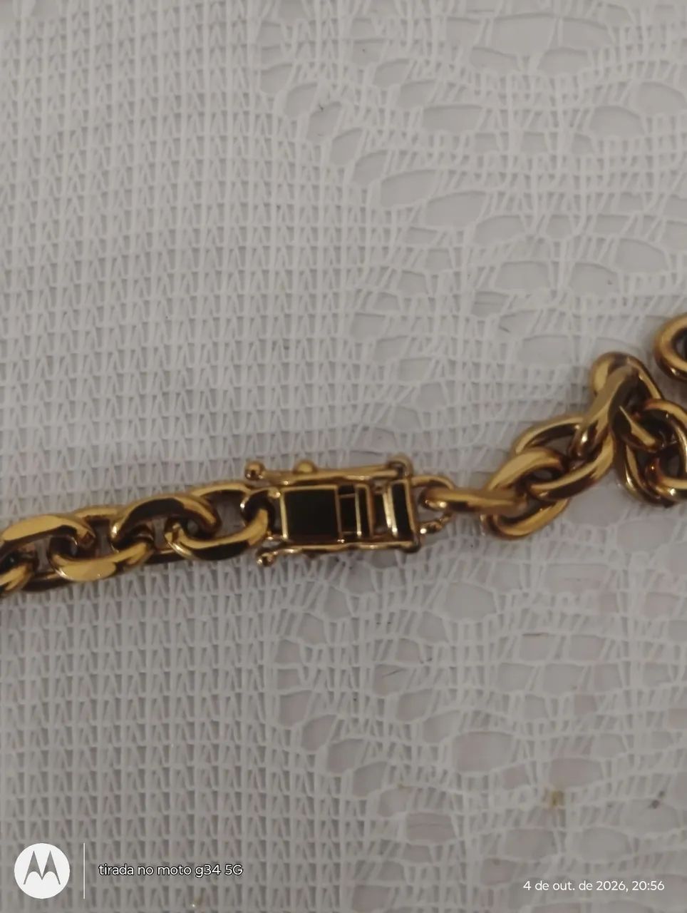 Corrente com pingente banhada a ouro  - Foto 3