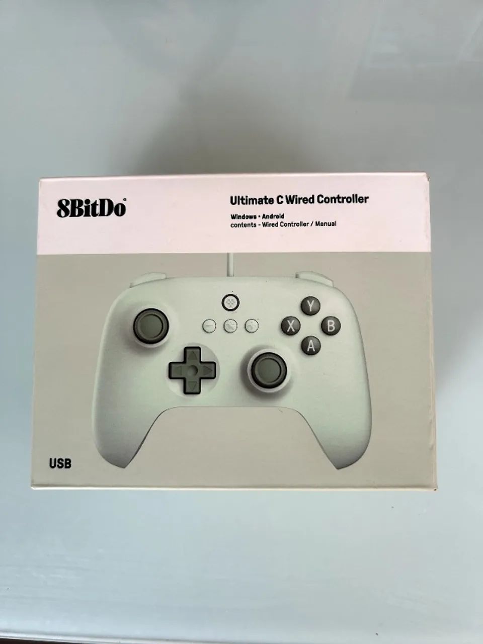 Controle 8BitDo Ultimate C Wired USB para PC Windows e Android