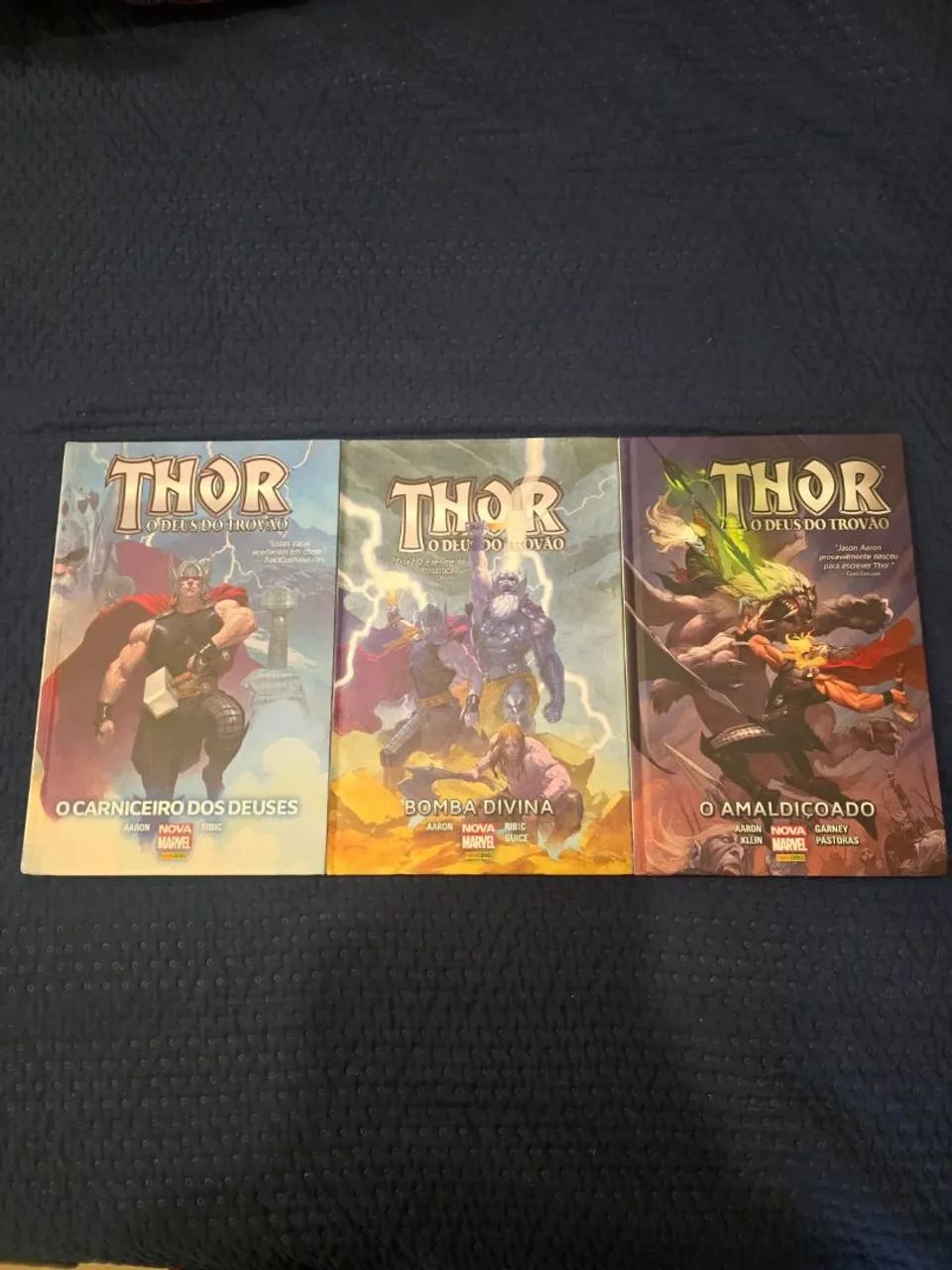 Combo Thor Nova Marvel 3 vol. O Carniceiro dos deuses, Bomba divina e O amaldiçoado 